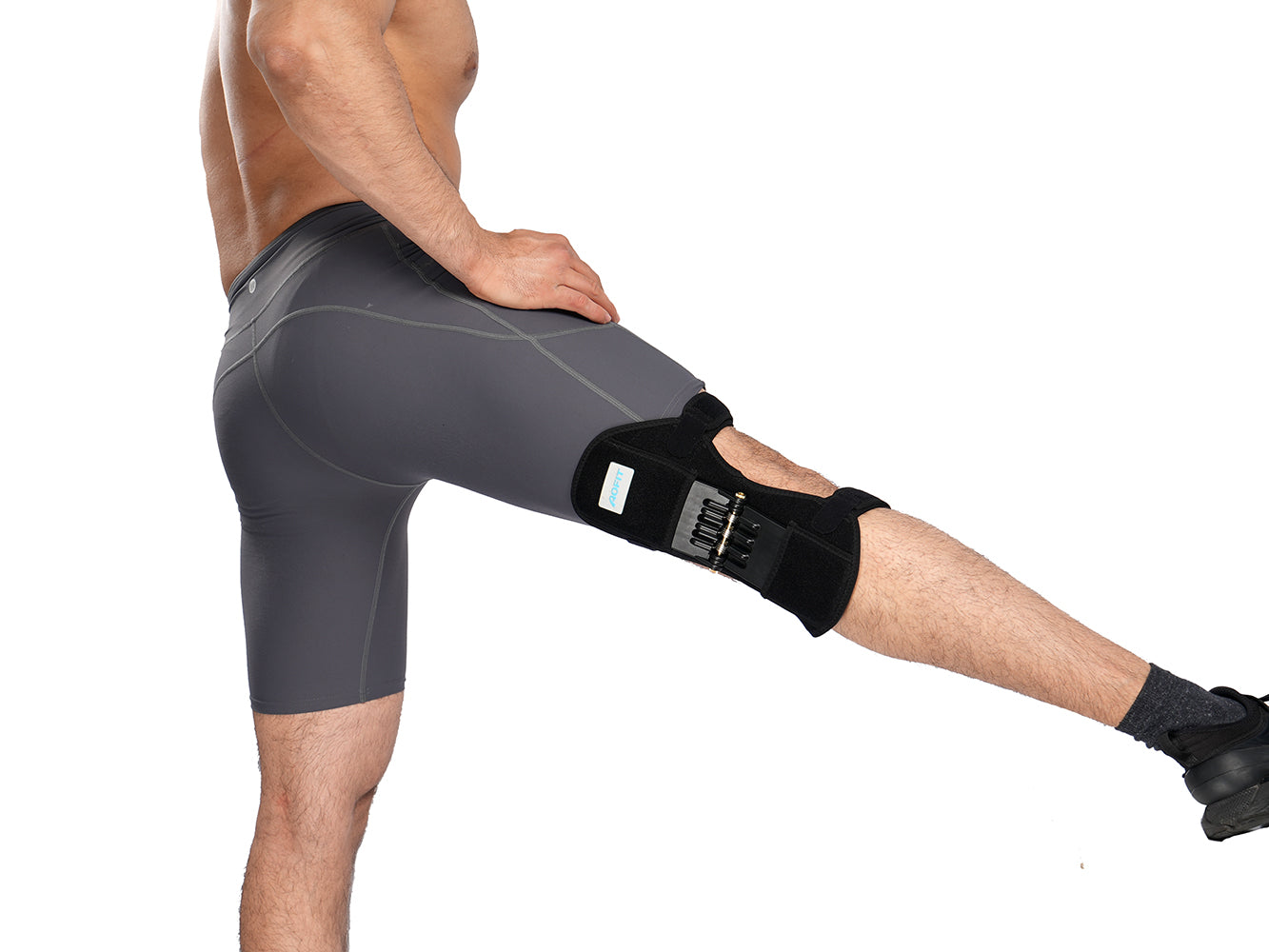 Adjustable Knee Brace with Side Stabilizers & Patella Support for Pain Relief, Sports & Recovery