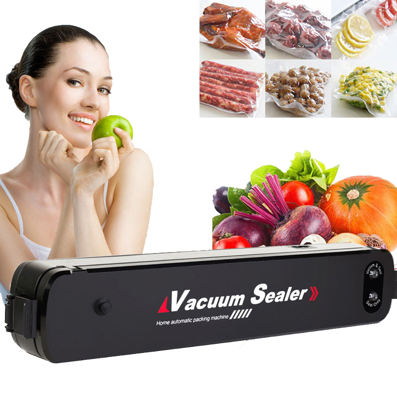 Portable Vacuum Sealer Machine for Food Storage | Air Suction & Heat Sealing Device