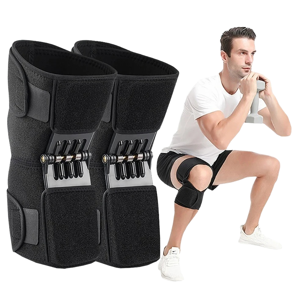 Adjustable Knee Brace with Side Stabilizers & Patella Support for Pain Relief, Sports & Recovery