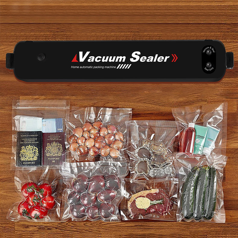 Portable Vacuum Sealer Machine for Food Storage | Air Suction & Heat Sealing Device