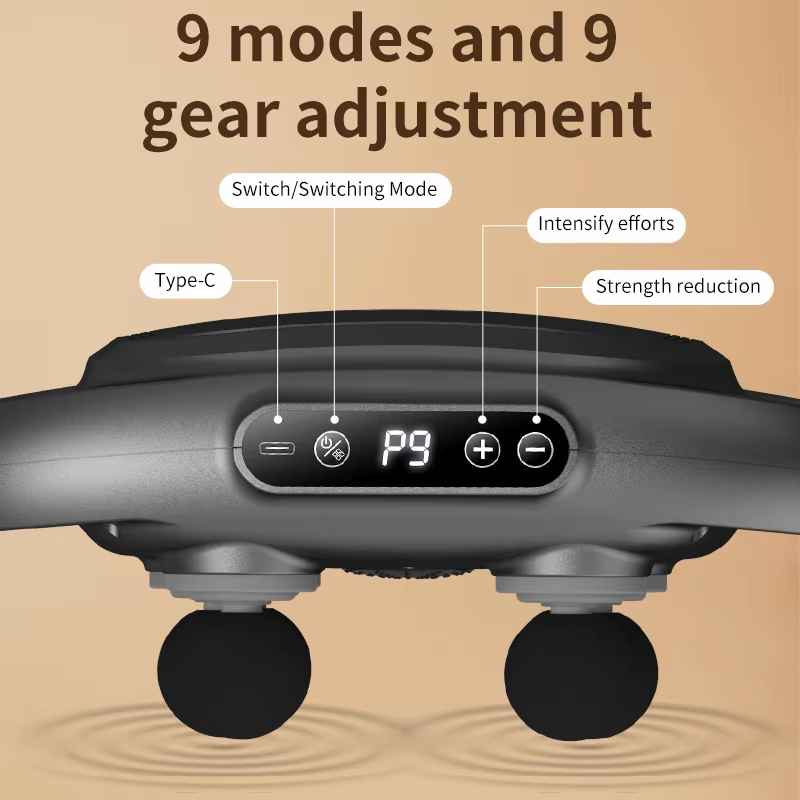 6 Heads Deep Tissue Massage Gun Device | Portable Muscle Massager for Full Body Pain Relief