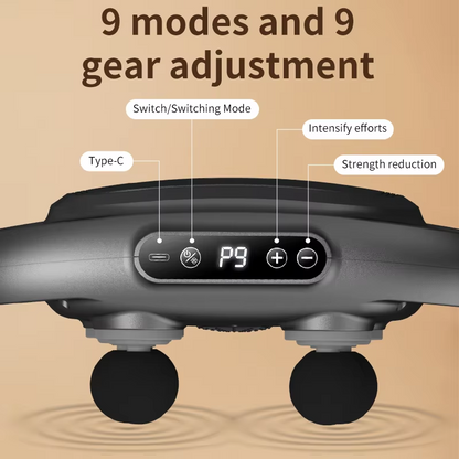 6 Heads Deep Tissue Massage Gun Device | Portable Muscle Massager for Full Body Pain Relief