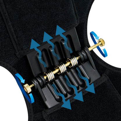 Adjustable Knee Brace with Side Stabilizers & Patella Support for Pain Relief, Sports & Recovery