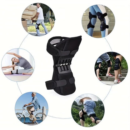 Adjustable Knee Brace with Side Stabilizers & Patella Support for Pain Relief, Sports & Recovery