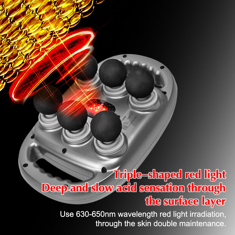 6 Heads Deep Tissue Massage Gun Device | Portable Muscle Massager for Full Body Pain Relief