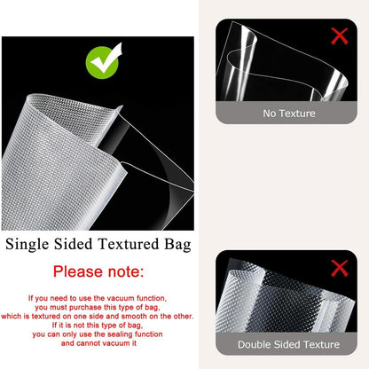 Portable Vacuum Sealer Machine for Food Storage | Air Suction & Heat Sealing Device