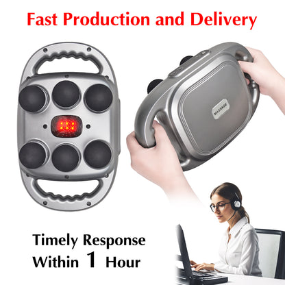 6 Heads Deep Tissue Massage Gun Device | Portable Muscle Massager for Full Body Pain Relief