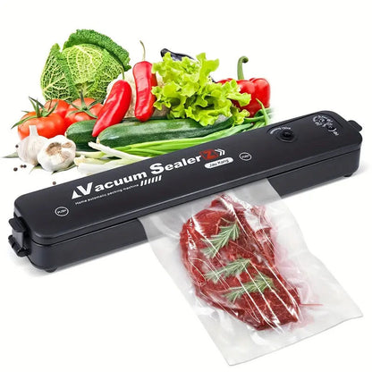 Portable Vacuum Sealer Machine for Food Storage | Air Suction & Heat Sealing Device