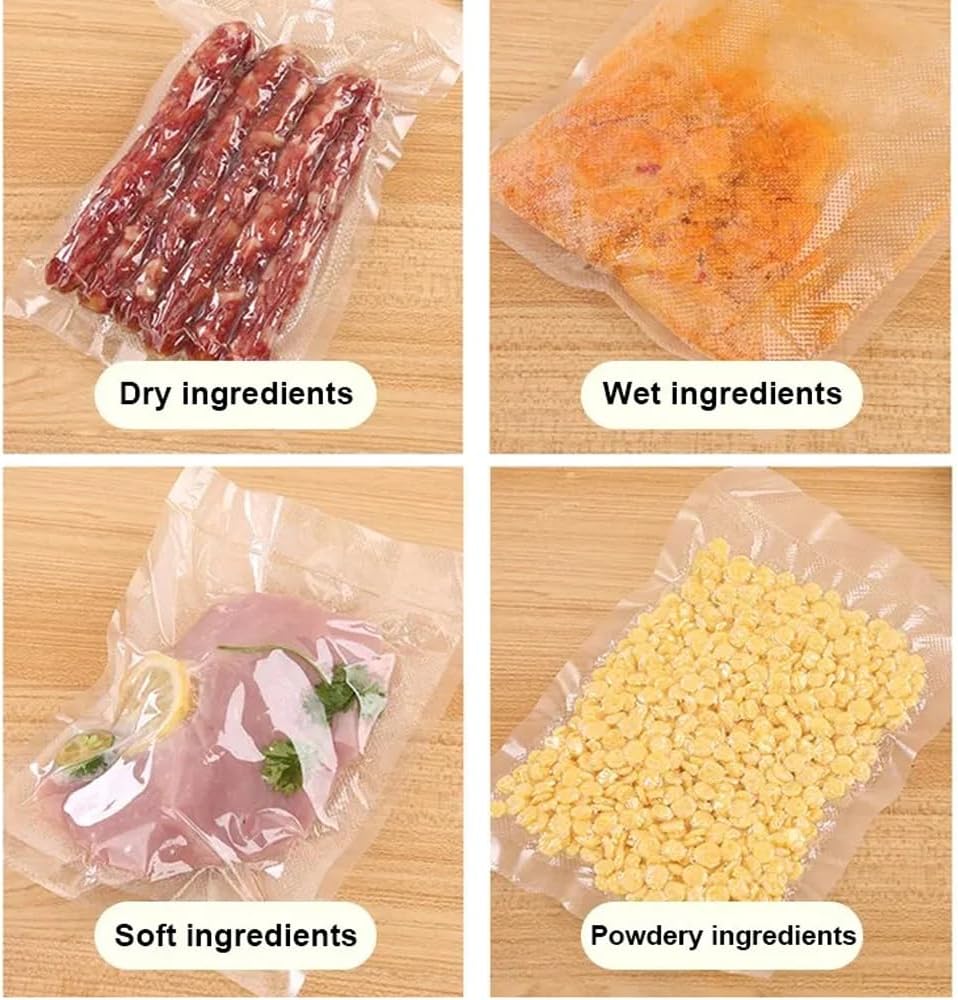 Portable Vacuum Sealer Machine for Food Storage | Air Suction & Heat Sealing Device
