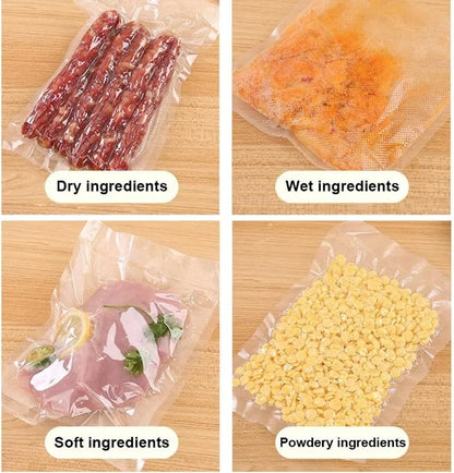 Portable Vacuum Sealer Machine for Food Storage | Air Suction & Heat Sealing Device