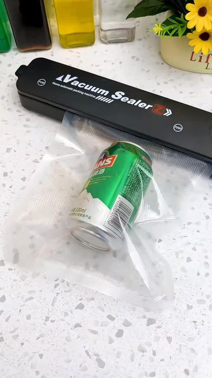 Portable Vacuum Sealer Machine for Food Storage | Air Suction & Heat Sealing Device